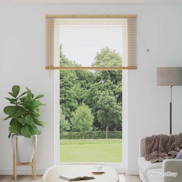 Store V�nitien Marron clair avec motif 213 x 150 cm 25 mm PVC