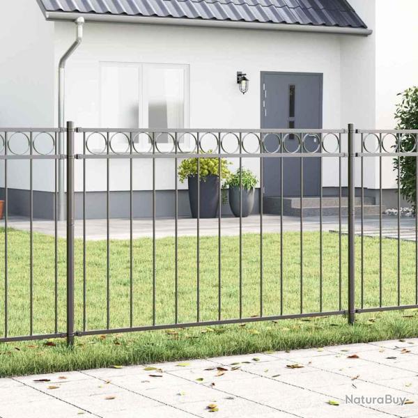 �l�ment de cl�ture ASSEN 170 x 130 cm Acier Gris