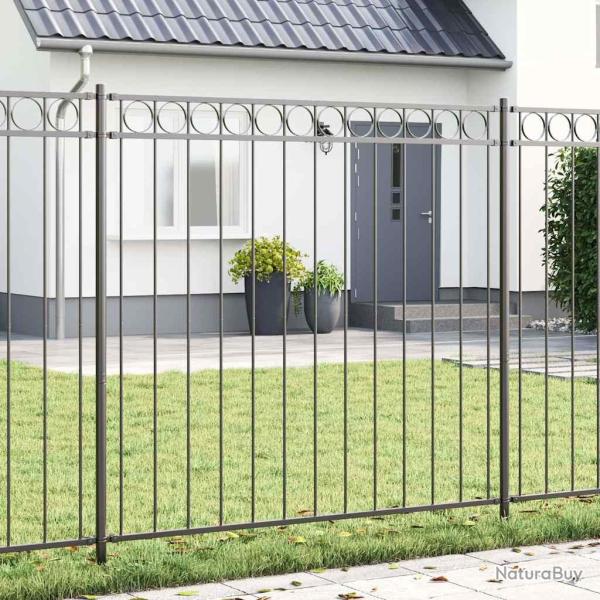 �l�ment de cl�ture ASSEN 170 x 170 cm Acier Gris