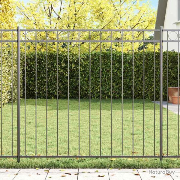 �l�ment de cl�ture ASSEN 170 x 120 cm Acier Gris