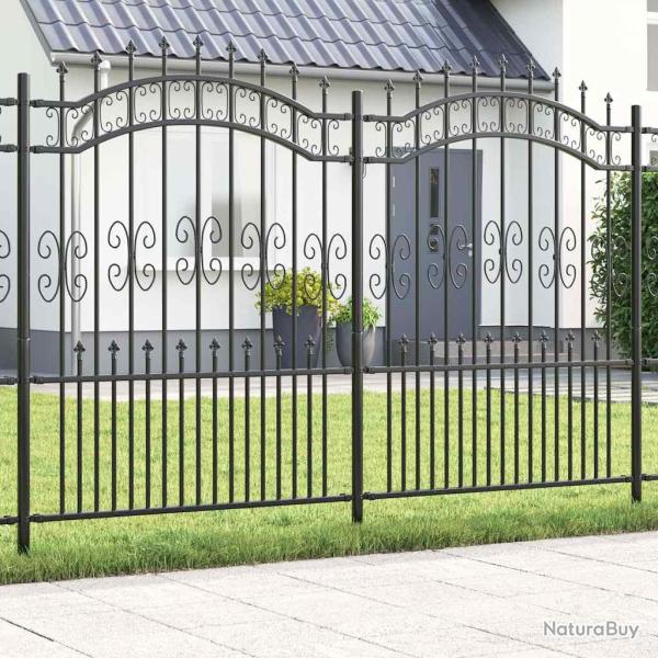 Cl�ture de KAMPEN 240 x 202,5 cm Mesh Gris