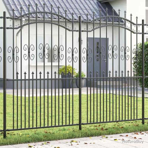 Cl�ture de KAMPEN 240 x 228 cm Mesh Gris
