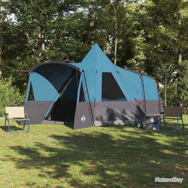 Tente Teepee pour 8 personnes avec toit Bleu 720 x 465 x 295 cm