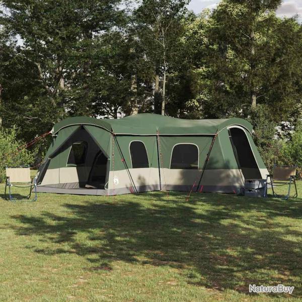 Tente 16 personnes avec toit avec �vent Vert 680 x 510 x 210 cm