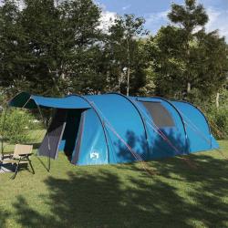 Tente tunnel 4 personnes Bleu et gris 740 x 370 x 220 cm