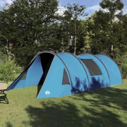 Tente tunnel 4 personnes Bleu et gris 778 x 356 x 210 cm
