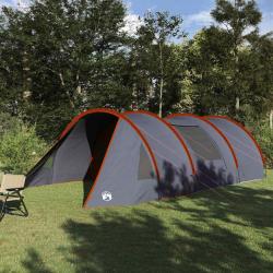 Tente Tunnel 5-Personnes Gris et orange 805 x 405 x 211 cm