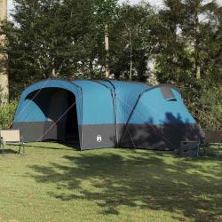 Tente familiale 12 personnes Bleu et gris 760 x 645 x 230 cm
