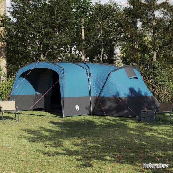 Tente familiale 12 personnes Bleu et gris 760 x 645 x 230 cm