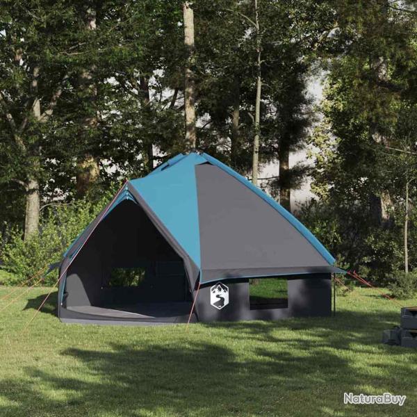 Tente Teepee pour 8 personnes Bleu et gris 490 x 410 x 210 cm