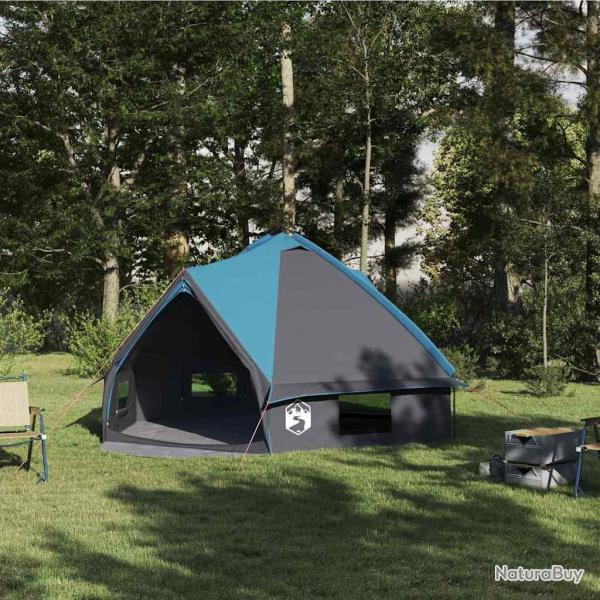 Tente Teepee 6 personnes Bleu et gris 431 x 366 x 185 cm