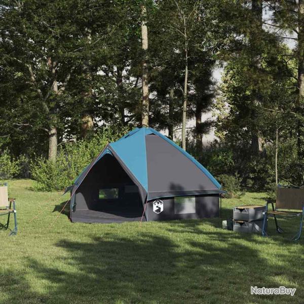 Tente Teepee 4-Personnes Bleu et gris 388 x 320 x 169 cm