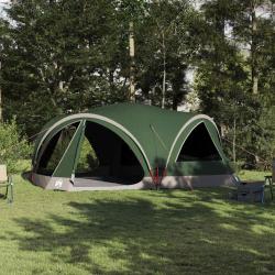 Tente familiale pour 10 personnes, verte et grise, pour le camping, 460 &times; 430 &times; 214 cm
