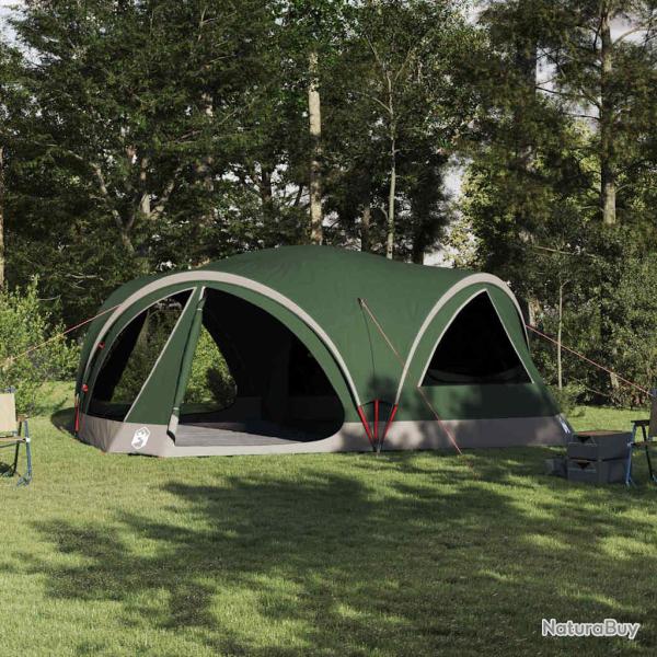 Tente familiale 10 personnes Vert et gris 460 x 430 x 214 cm
