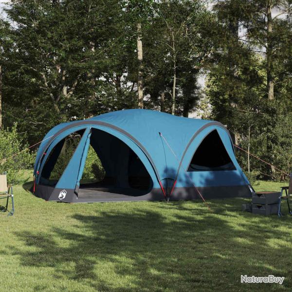 Tente familiale pour 10 personnes, bleue et grise, pour le camping, 460 � 430 � 214 cm