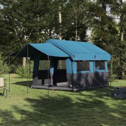 Tente familiale 4 personnes Bleu et gris 324 x 255 x 230 cm