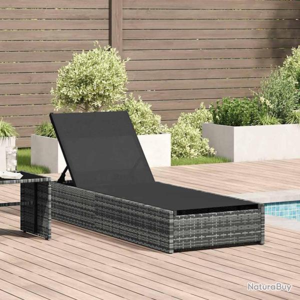Transat Gris 200,5 x 70 x 75 cm polyrotin