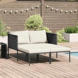 Transat Anthracite 153 x 115 x 69.5 cm Acier enduit de poudre