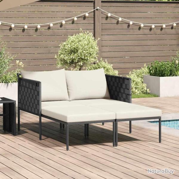 Transat Anthracite 153 x 115 x 69.5 cm Acier enduit de poudre