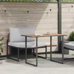 Mobilier de Patio en Acier 2 pcs Gris clair Acier