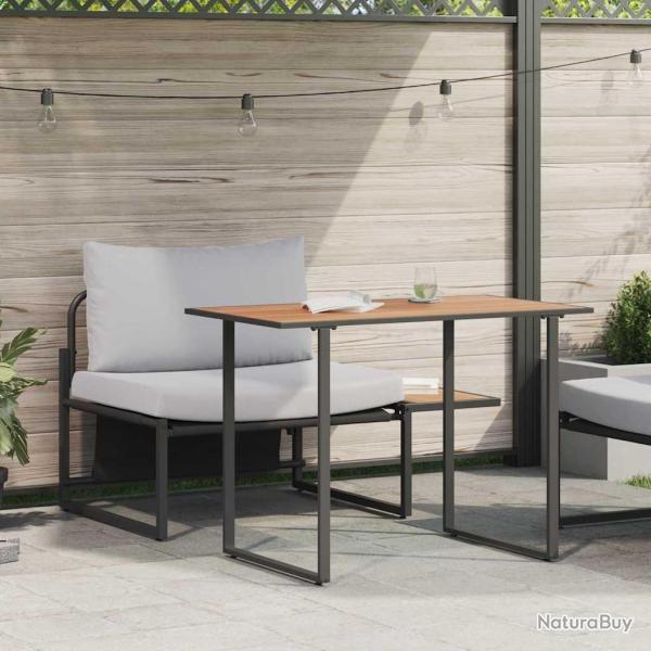 Mobilier de Patio en Acier 2 pcs Gris clair Acier
