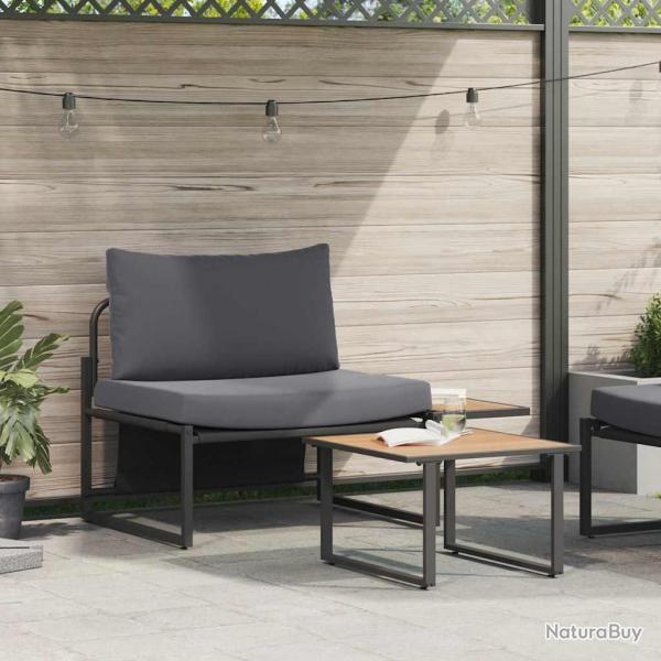 Ensemble de canap� de 2 pcs Anthracite Acier