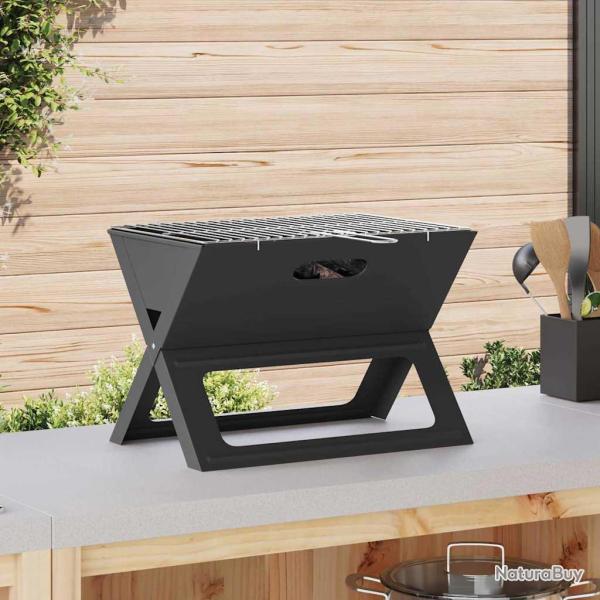 Grill ext�rieur en acier noir, 46 � 31 � 31 cm