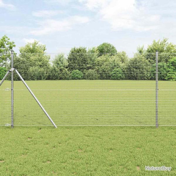 Cl�ture en fil soud� 5000 x 100 cm Argent