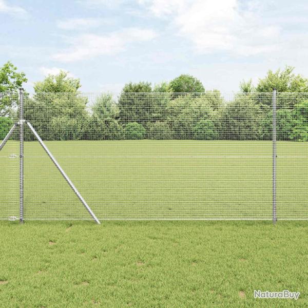 Cl�ture en fil soud� 5000 x 120 cm Argent