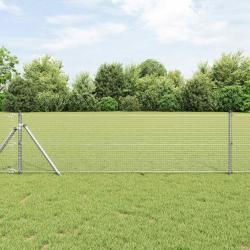 Cl&ocirc;ture en fil soud&eacute; 10000 x 60 cm Argent