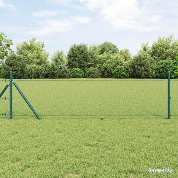 Cl�ture hexagonale Vert 0.4 x 10 m Acier