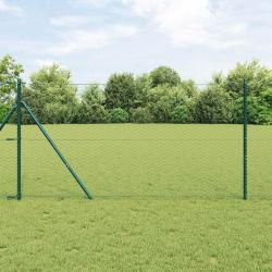 Cl&ocirc;ture hexagonale Vert 1,2 x 10 m PVC