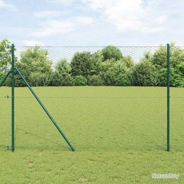 Cl�ture hexagonale Vert 1,6 x 25 m PVC