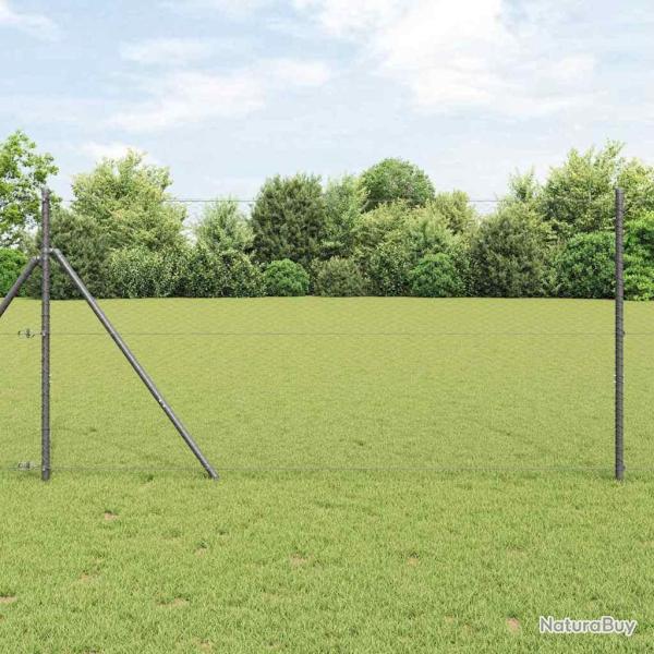 Cl�ture hexagonale Gris 1,2 x 10 m PVC