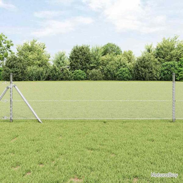 Cl�ture hexagonale Argent� 0,5 x 50 m Acier galvanis�