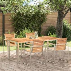 Table&agrave;manger Marron 180 x 90 x 75 cm Bois de teck massif