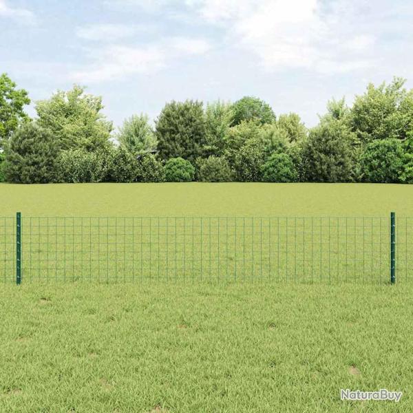 Poteau de cl�ture ench�ss� 5 pc Vert 80 cm