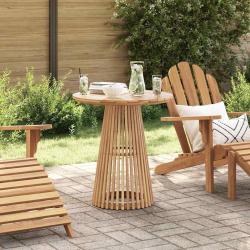Table d'appoint marron en bois de teck massif pour le salon, 70 &times; 70 &times; 75 cm
