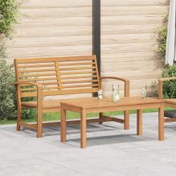 Ensemble banc et table de 2 Pi&egrave;ce Marron