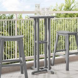 Table de bar Gris clair 55 x 55 x 107 cm Poly&eacute;thyl&egrave;ne