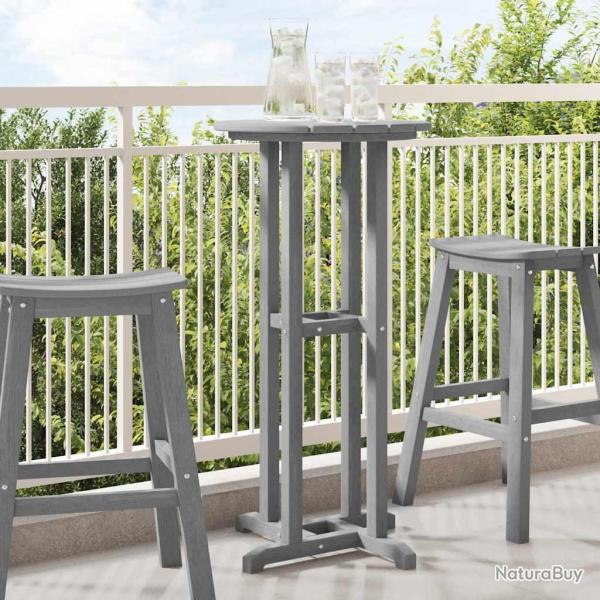 Table de bar Gris clair 55 x 55 x 107 cm Poly�thyl�ne