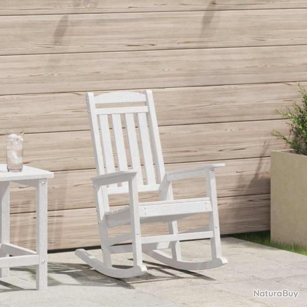 Chaise � bascule de Blanc HDPE