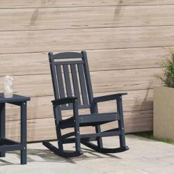 Chaise &agrave; bascule de Bleu marine HDPE