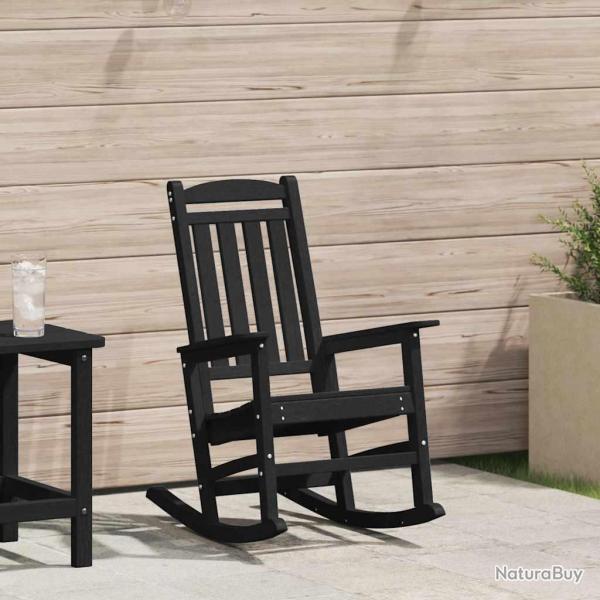 Chaise � bascule de Noir HDPE