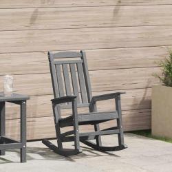 Chaise &agrave; bascule de Gris clair HDPE