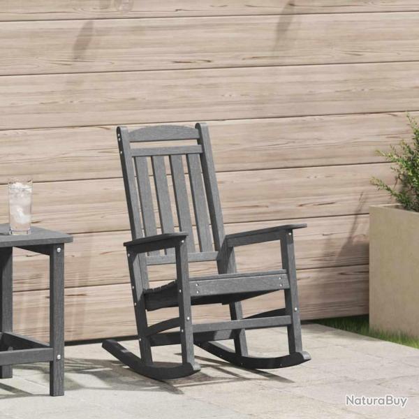 Chaise � bascule de Gris clair HDPE