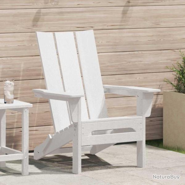 Chaise Adirondack pliante Blanc 80,5 x 74,5 x 92 cm HDPE
