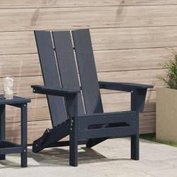 Chaise Adirondack pliante Bleu marine 80,5 x 74,5 x 92 cm HDPE