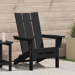 Chaise Adirondack pliante Noir 80,5 x 74,5 x 92 cm HDPE