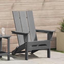 Chaise Adirondack pliante Gris clair 80,5 x 74,5 x 92 cm HDPE